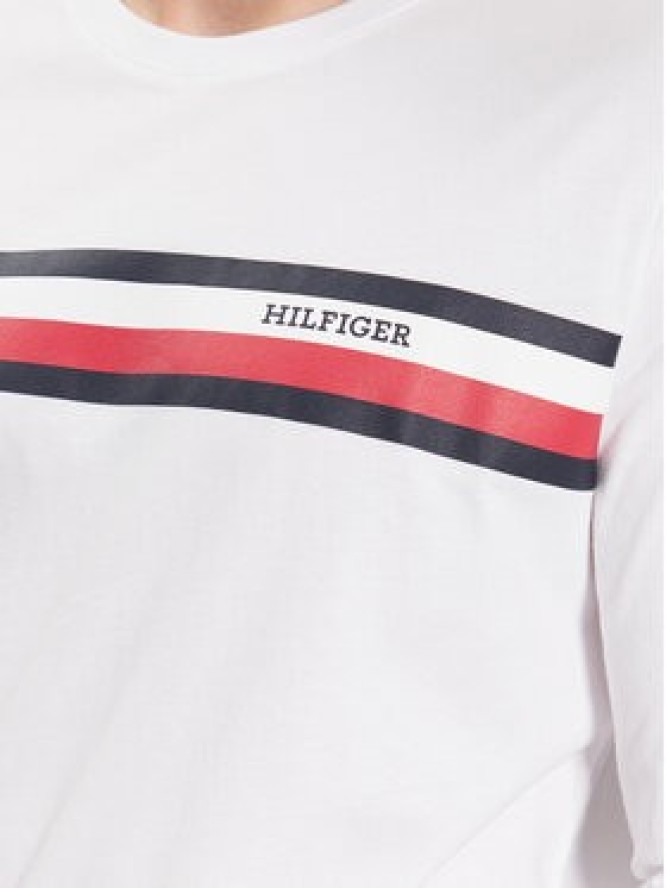 Tommy Hilfiger Longsleeve MW0MW32366 Biały Slim Fit