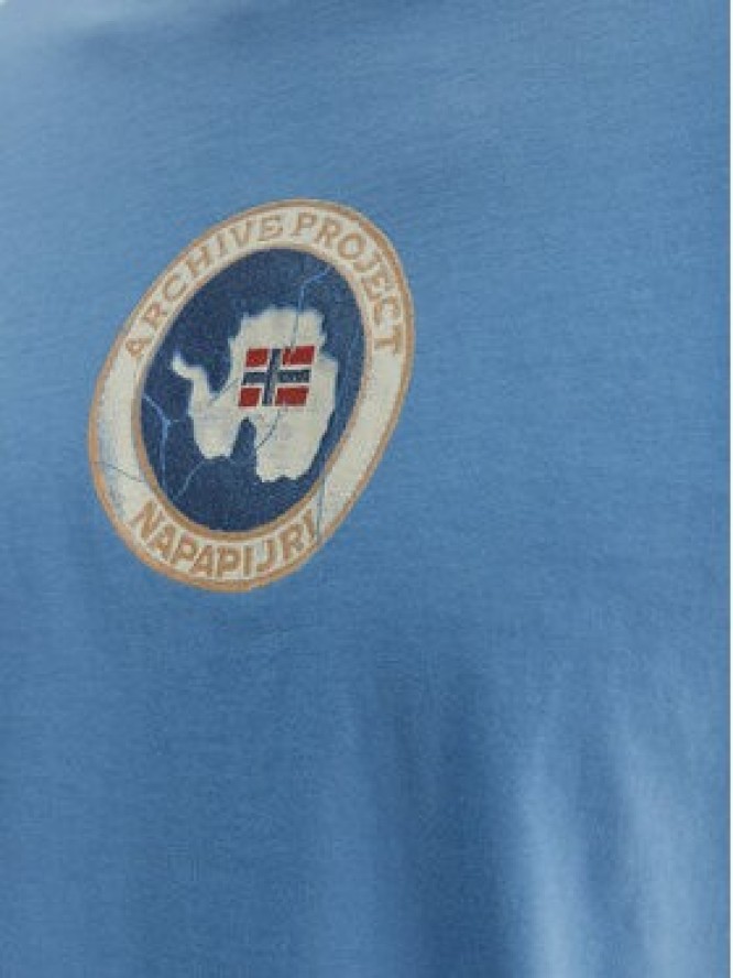 Napapijri T-Shirt S-Phos NP0A4G5A Niebieski Relaxed Fit