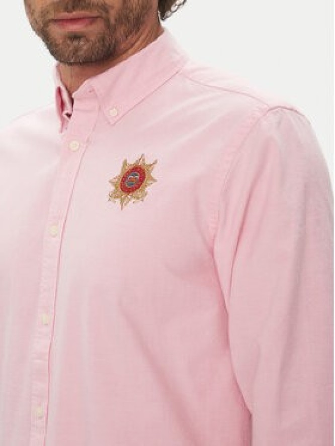 La Martina Koszula Anselmo MACG01 OX092 Różowy Regular Fit