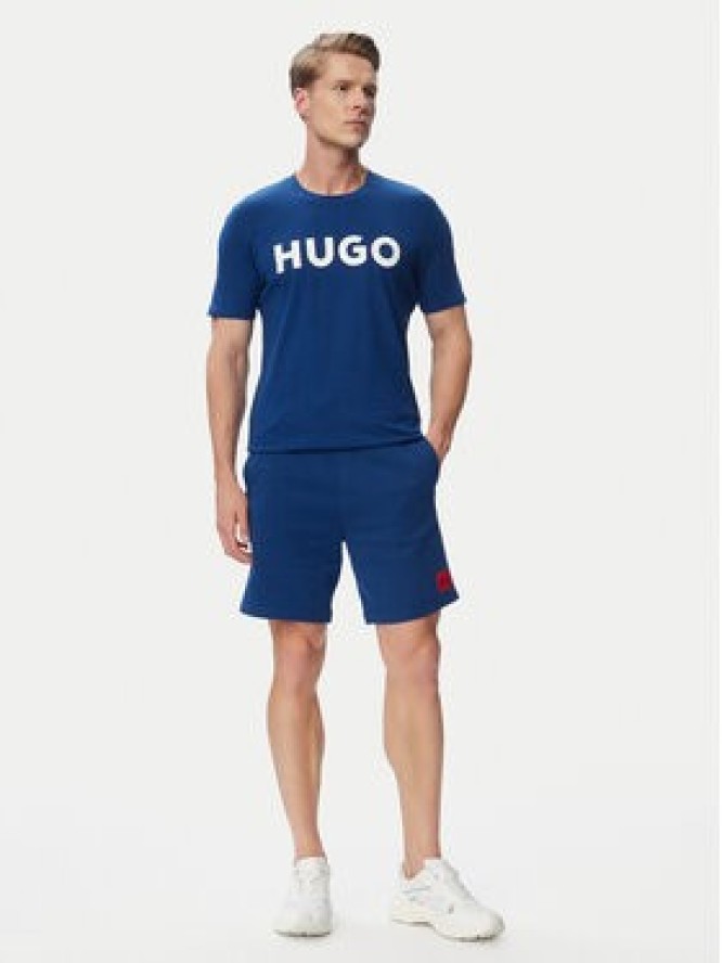 HUGO T-Shirt Dulivio 50467556 Niebieski Regular Fit