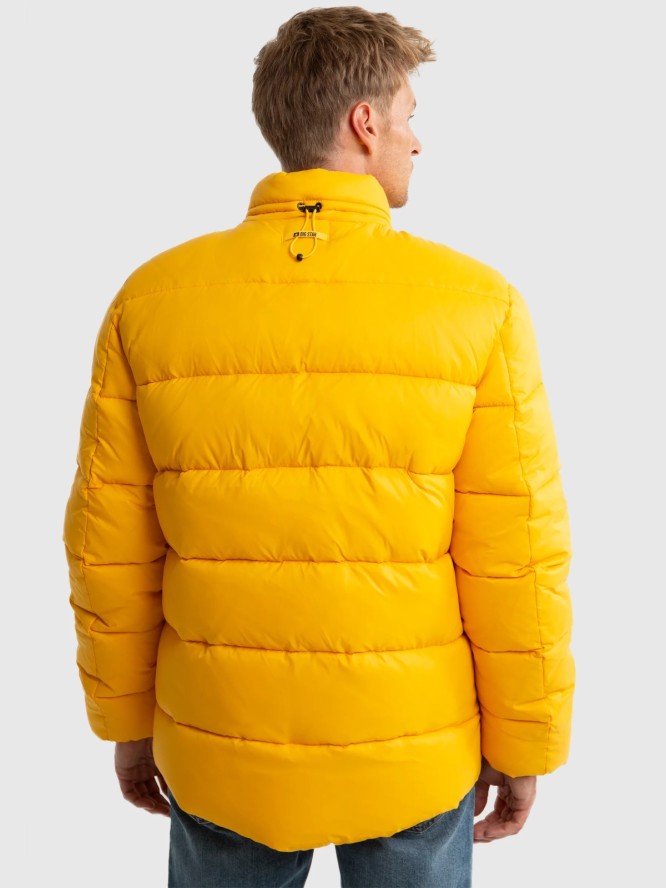 Kurtka męska z wypełnieniem żółta Jazlynn 201