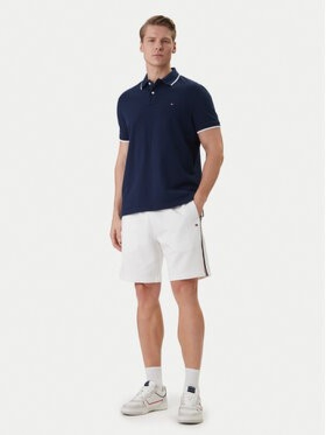 Tommy Hilfiger Szorty sportowe Global Stripe MW0MW42883 Biały Regular Fit