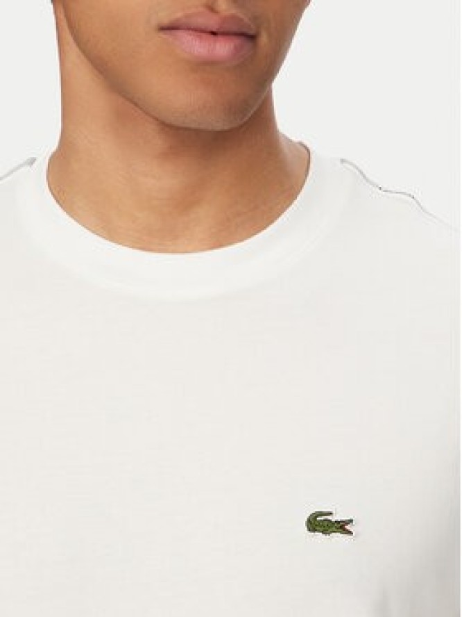 Lacoste T-Shirt TH0888 Biały Regular Fit