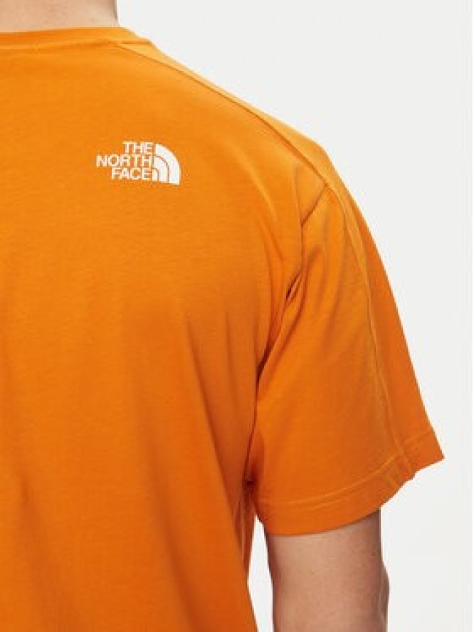 The North Face T-Shirt NF0A87FF Pomarańczowy Regular Fit