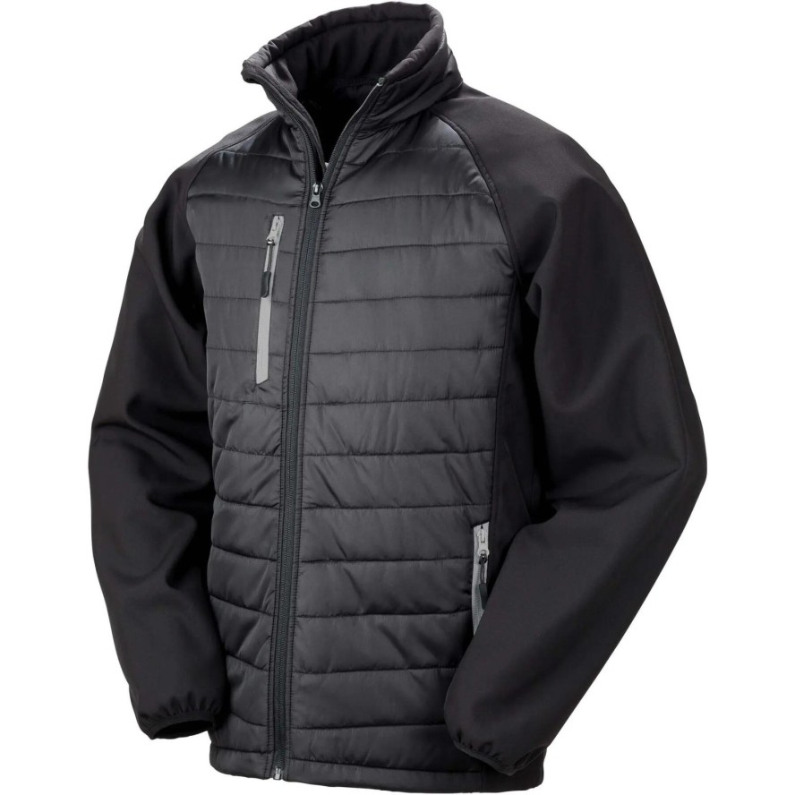 Kurtka Result Softshell Rembourrée Black Compass