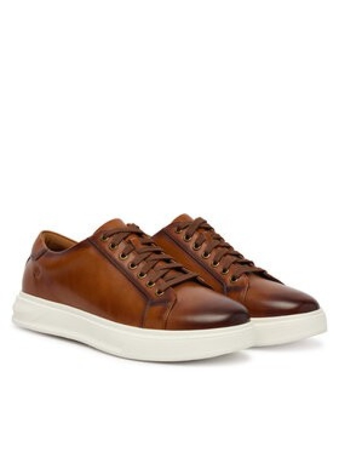 Clarks Sneakersy Goswell Tie 26186561 Brązowy