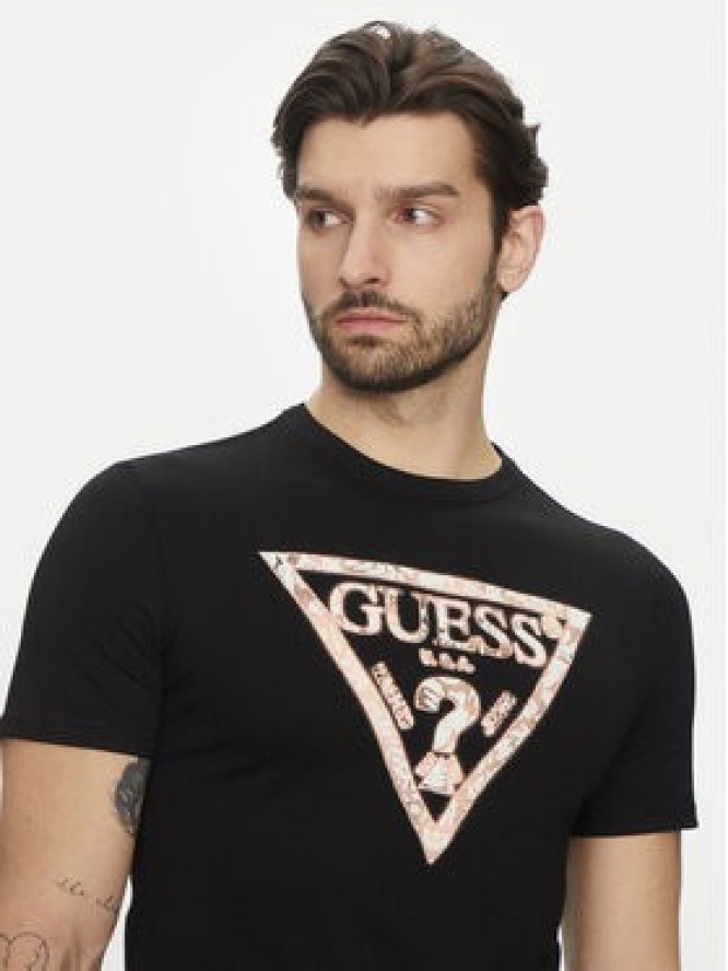 Guess T-Shirt M5GI06I3Z14 Czarny Regular Fit