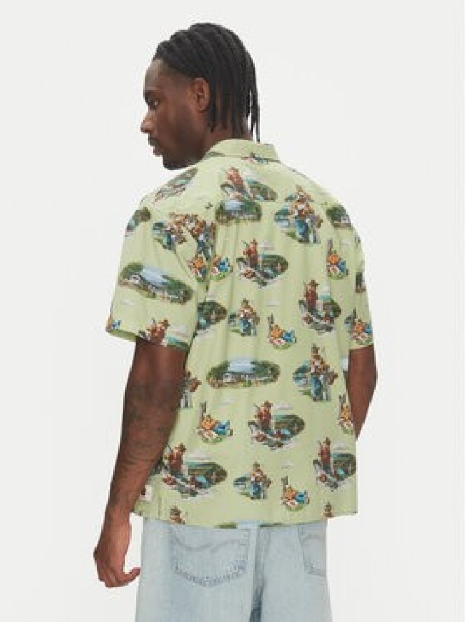 Element Koszula Sbxe Camp ELYWT00171 Zielony Regular Fit