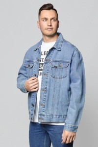 LEE RIDER JACKET SUPER MĘSKA KURTKA JEANSOWA STONEWASH L89ZRDVA 112124041