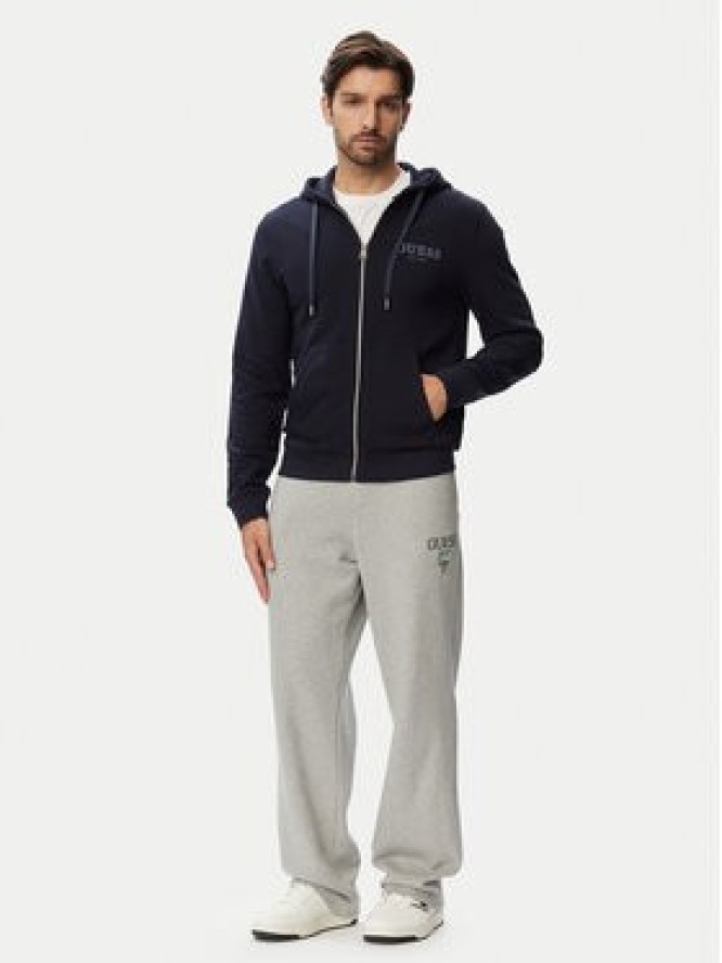 Guess Bluza M6YQ48 K4244 Granatowy Slim Fit