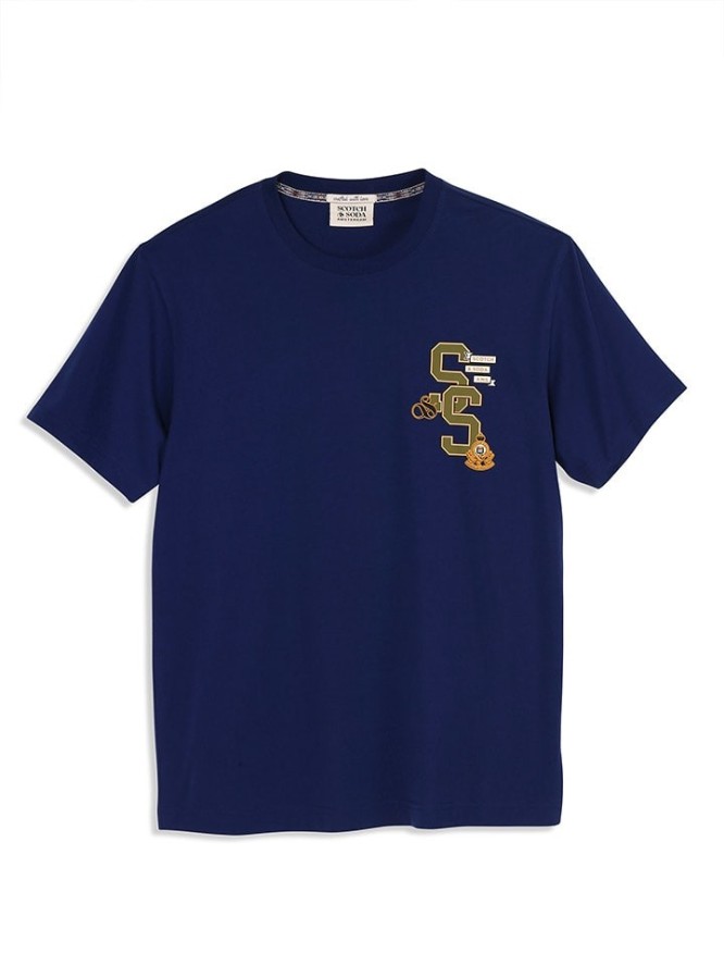 Scotch & Soda Koszulka w kolorze granatowym rozmiar: M