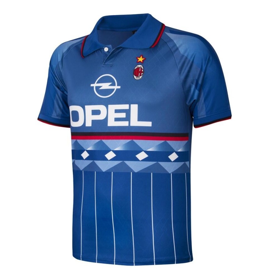 Retro koszulka piłkarska – Męska – AC Milan 1996 – Niebieski
