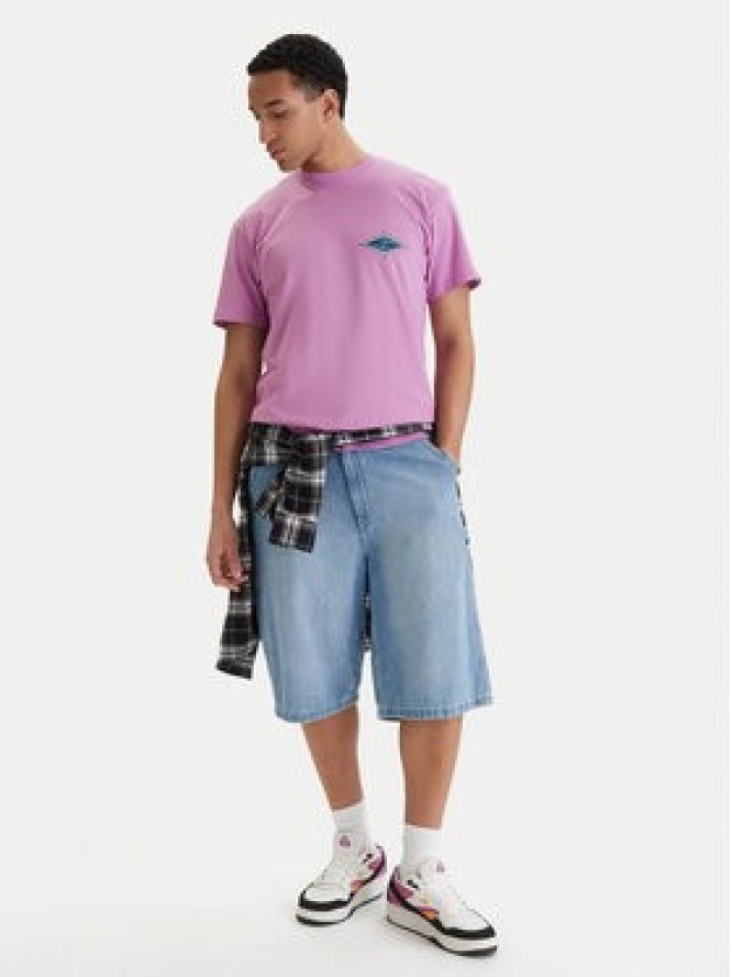 Quiksilver T-Shirt Ev Beach Blast EQYZT08046 Fioletowy Regular Fit