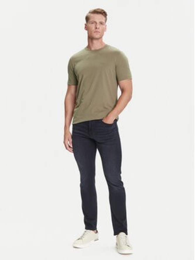 BOSS T-Shirt Thompson 01 Zielony Regular Fit