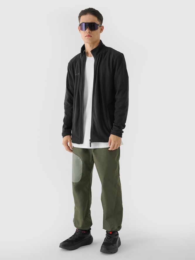 4F Polar ze stójką regular męski - czarny XL