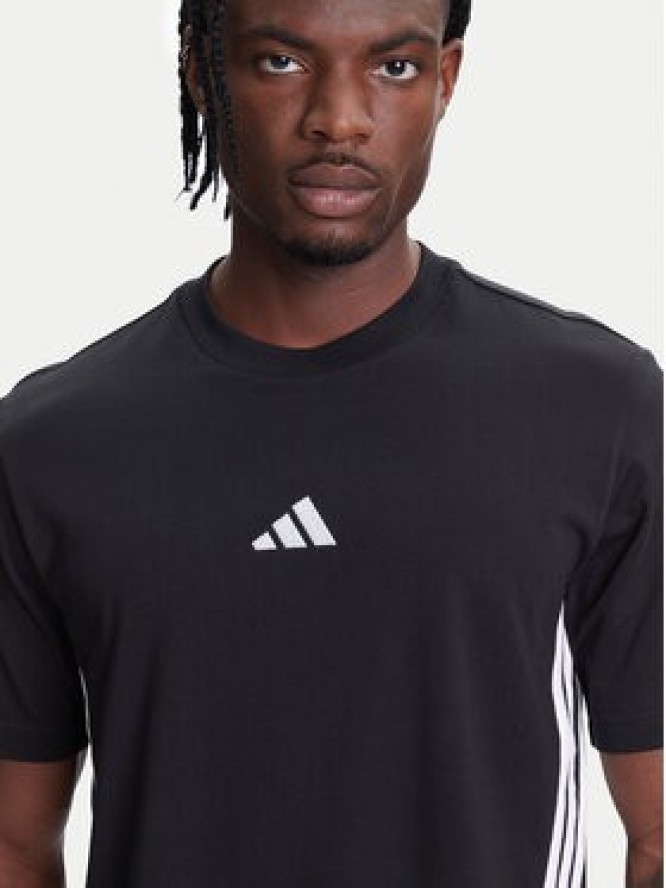 adidas T-Shirt Essentials 3-Stripes JD1906 Czarny Regular Fit