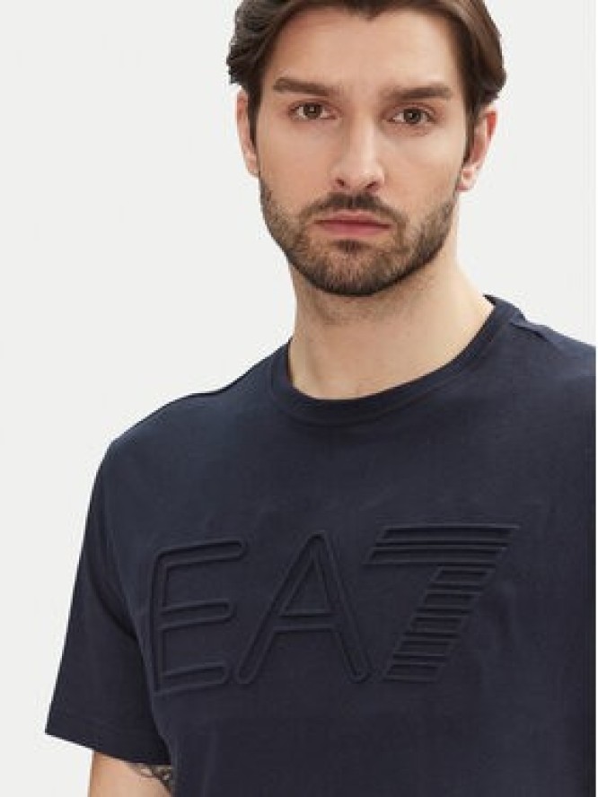 EA7 Emporio Armani T-Shirt 7M000149 AF14772 UB102 Granatowy Regular Fit