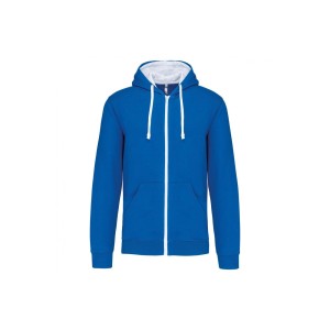Bluza z kapturem z kontrastowym zamkiem błyskawicznym Kariban