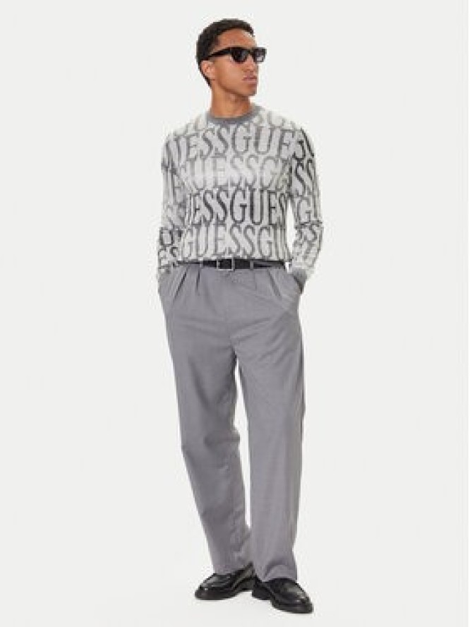Guess Sweter M5BR24 Z0500 Szary Regular Fit