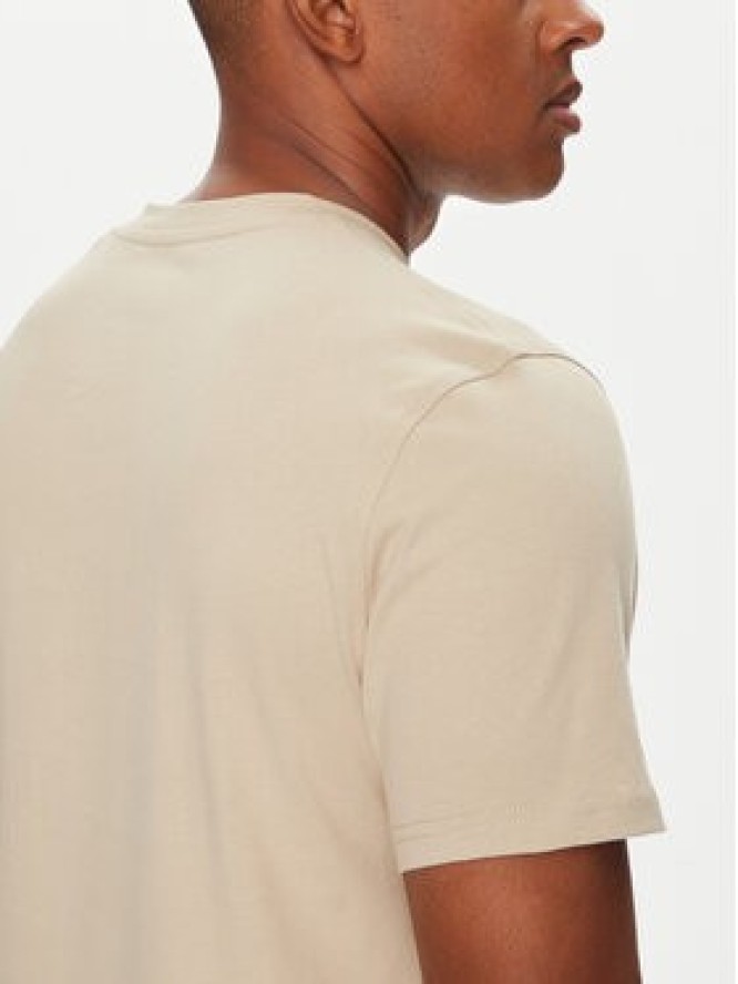 Guess T-Shirt Z5YI02 I3Z14 Beżowy Regular Fit