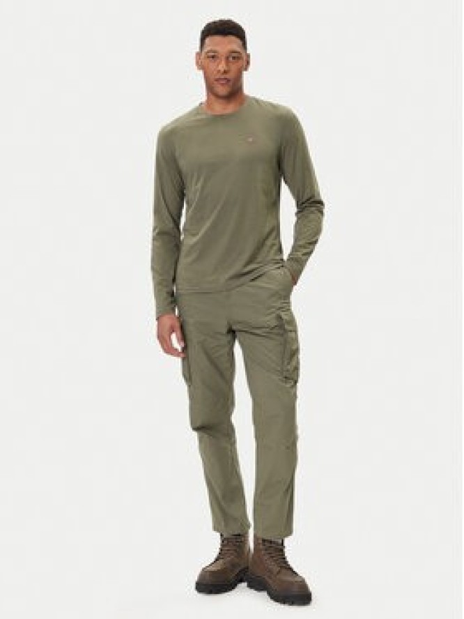 Napapijri Longsleeve Salis NP0A4HN7 Zielony Regular Fit