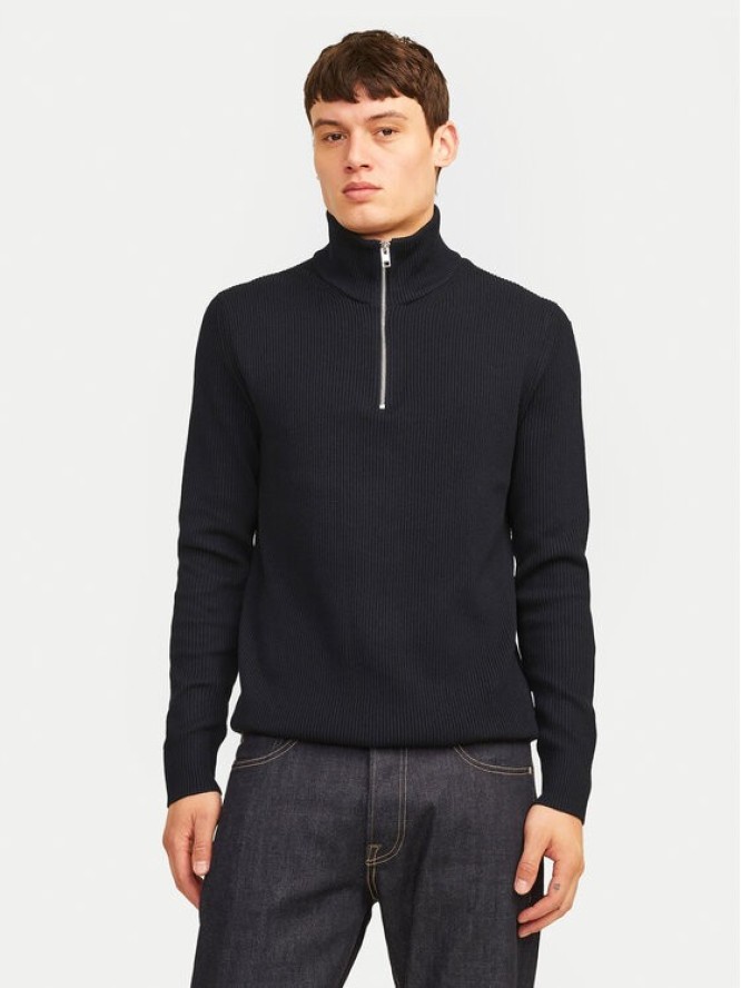 Jack & Jones Sweter Perfect 12257773 Czarny Regular Fit