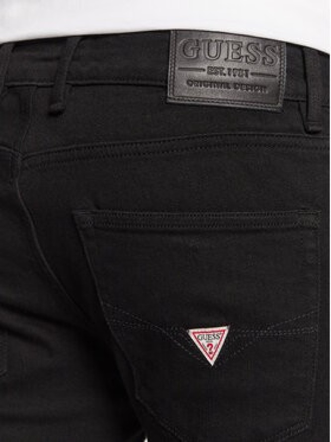 Guess Jeansy Angels M2YAN2 D4Q51 Czarny Slim Fit