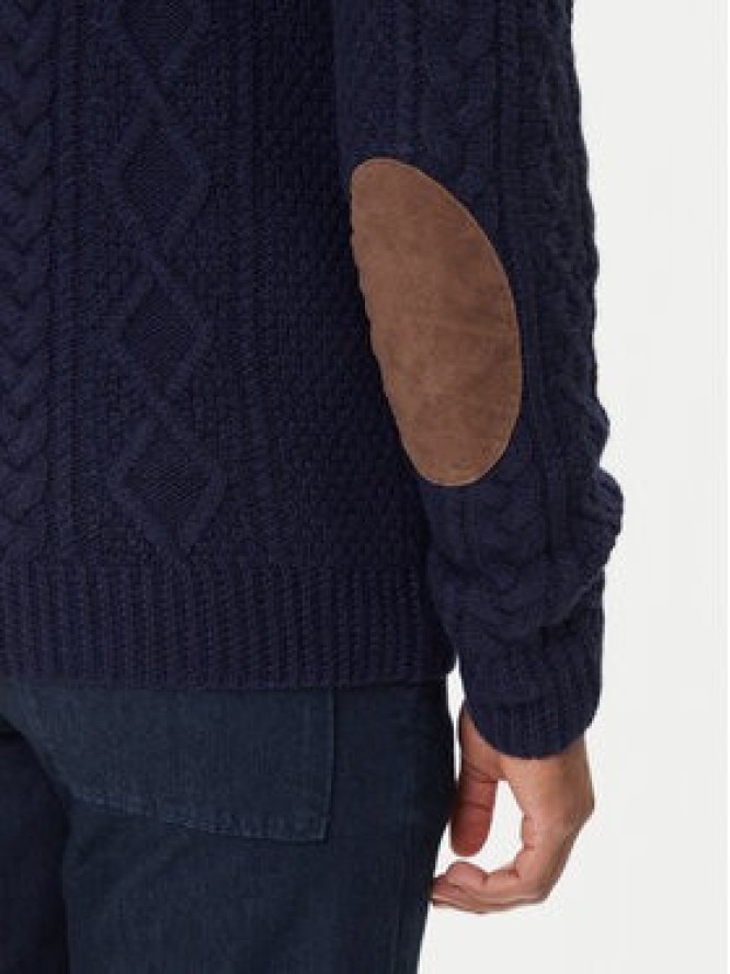 Polo Ralph Lauren Sweter 7,10978E+11 Granatowy Regular Fit