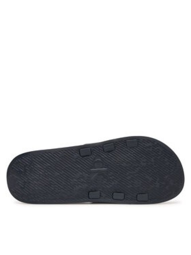 Calvin Klein Klapki Ess Slide Rubber Neoprene HM0HM02229 Granatowy