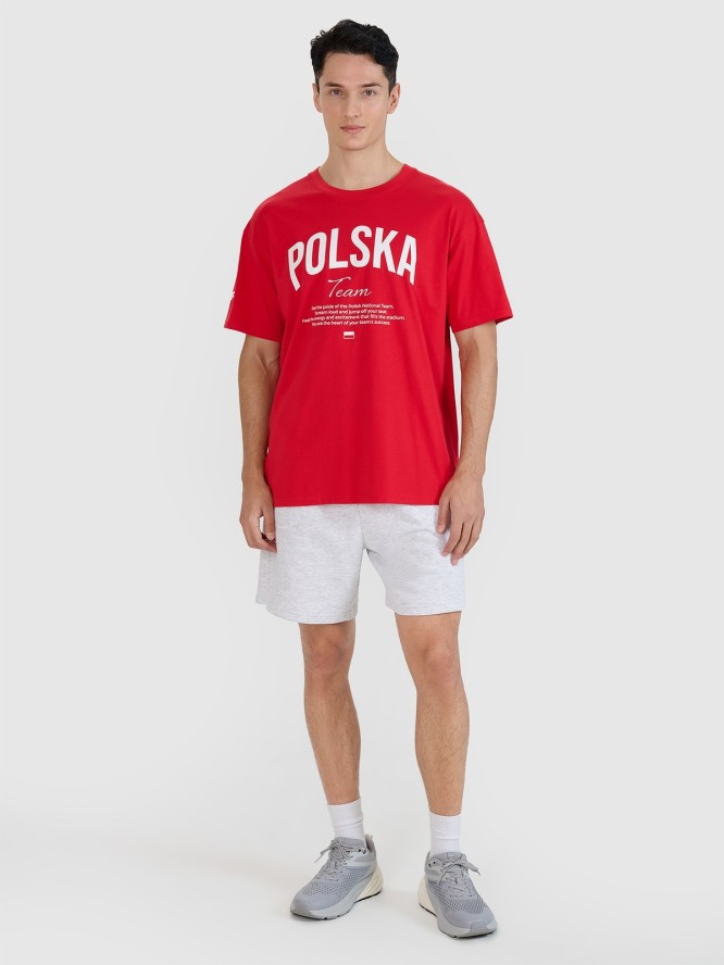 4F Koszulka kibica uniseks - czerwona M