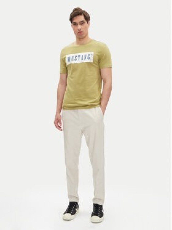 Mustang T-Shirt Austin 1016274 Zielony Regular Fit