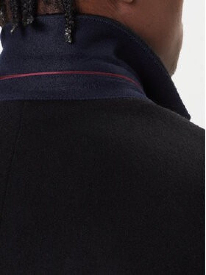 Tommy Hilfiger Płaszcz wełniany MW0MW40768 Czarny Regular Fit