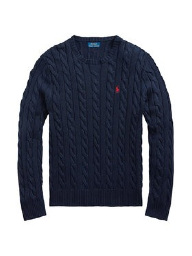 Polo Ralph Lauren Sweter 710775885001 Granatowy Regular Fit