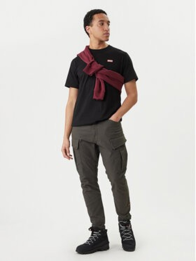 Hunter T-Shirt Essentials HARM0085252 Czarny Regular Fit