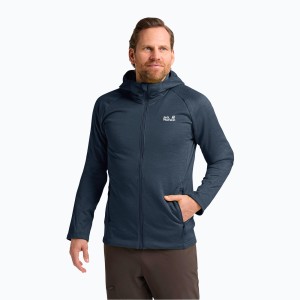 Bluza trekkingowa męska Jack Wolfskin Peak District Hooded Full Zip