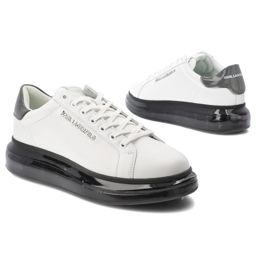 Białe Sneakersy Karl Lagerfeld Męskie Buty Sportowe Premium
