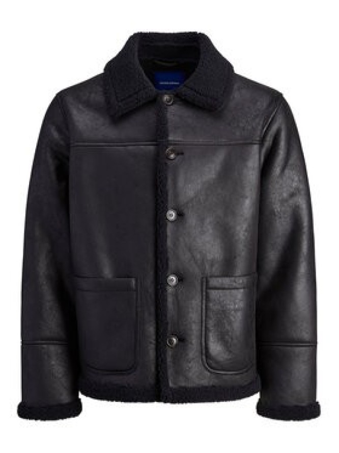 Jack & Jones Kurtka z imitacji skóry Cambridge 12282946 Czarny Regular Fit