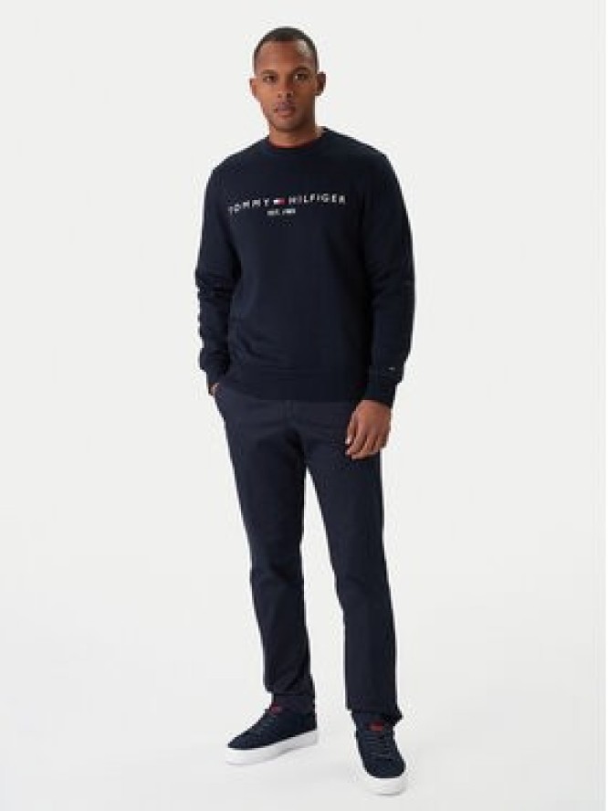 Tommy Hilfiger Bluza Logo MW0MW11596 Granatowy Regular Fit