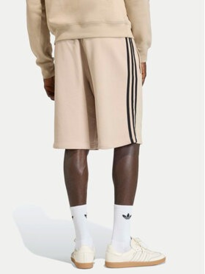 adidas Szorty sportowe 3-Stripes KE6681 Beżowy Regular Fit