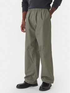 Jack & Jones Spodnie materiałowe Owen Cade 12282385 Zielony Baggy Fit