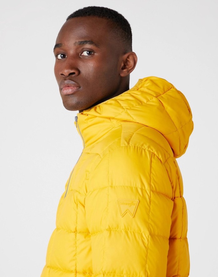 MĘSKA KURTKA PRZEJŚCIOWA WRANGLER THE PUFFER GOLDEN ROD W4C6WRX1K 112129099