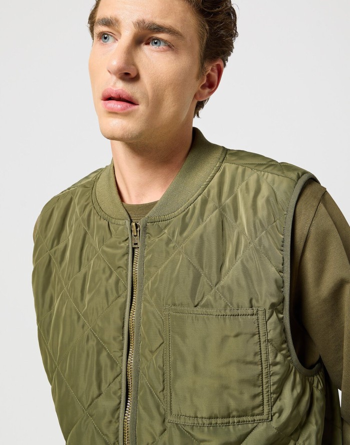 WRANGLER MĘSKA KAMIZELKA ELEVATED VEST IVY GREEN 112357210 W44E016396