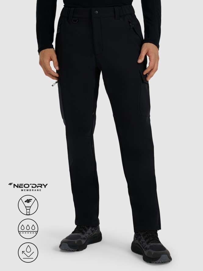 4F Spodnie trekkingowe membrana 10000 męskie - czarne M