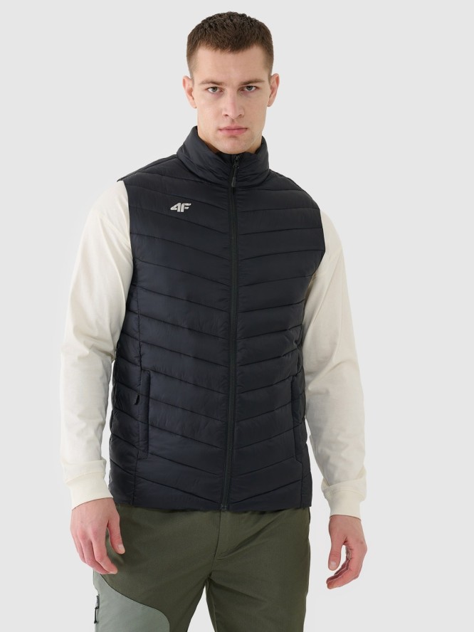 4F Bezrękawnik puchowy z wypełnieniem syntetycznym męski - czarny XL