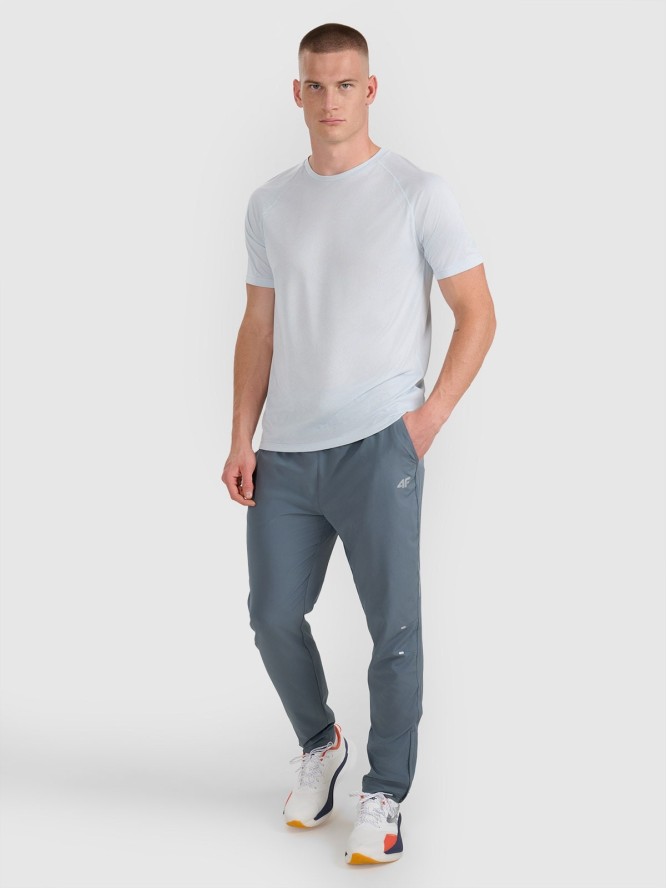 4F Spodnie do biegania szybkoschnące męskie - szare L