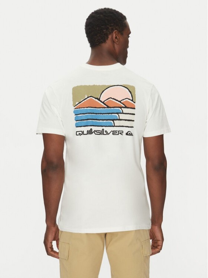 Quiksilver T-Shirt EQYZT08038 Écru Regular Fit