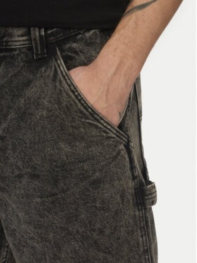 Vans Szorty jeansowe Drill Chore VN0A7S4S Czarny Loose Fit