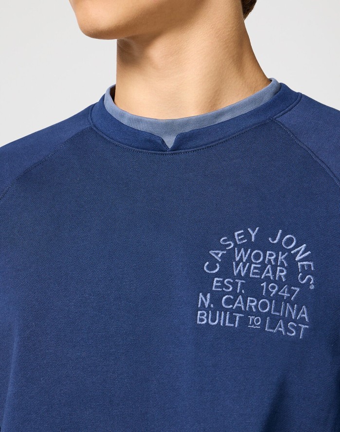 WRANGLER MĘSKA BLUZA CASEY JONES SWEATSHIRT NAVY 112357366 W6J9017358