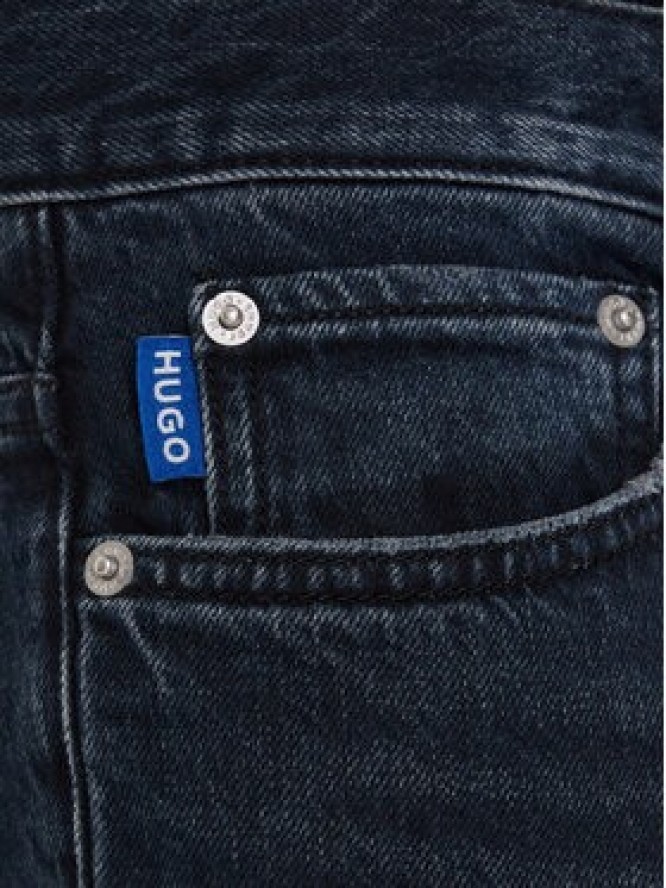 HUGO Jeansy Ash 50541568 Granatowy Slim Fit