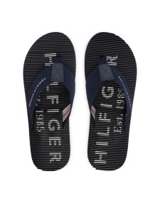 Tommy Hilfiger Japonki Massage Beach Sandal FM0FM06006 Granatowy